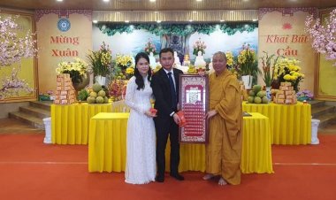 Chùa Đại Tuệ tổ chức lễ hằng thuận cho đôi bạn trẻ