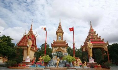 Chùa Xiêm Cán mang phong cách đặc trưng của văn hóa Khmer ở Bạc Liêu