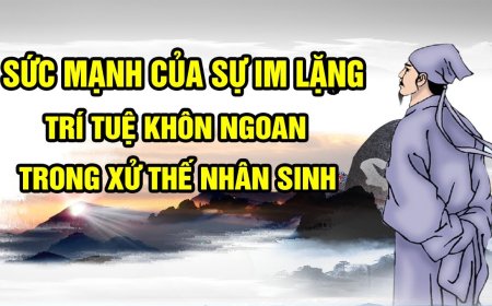 SỨC MẠNH CỦA SỰ IM LẶNG TRÍ TUỆ KHÔN NGOAN TRONG XỬ THẾ NHÂN SINH