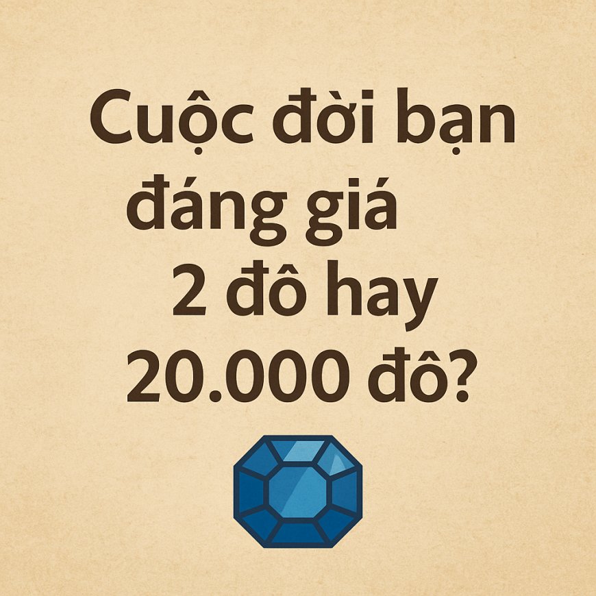 Cuộc Đời Bạn Đáng Giá 2 Đô Hay 20.000 Đô? Bài Học Sâu Sắc Từ Một Hòn Đá Về Giá Trị Bản Thân Và Nghệ Thuật “Chọn Bạn Mà Chơi”
