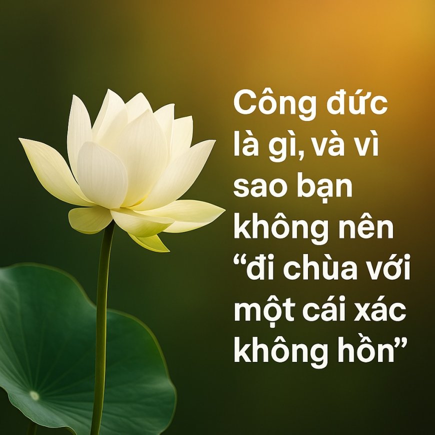 Công đức là gì, và vì sao bạn không nên 'đi chùa với một cái xác không hồn'?