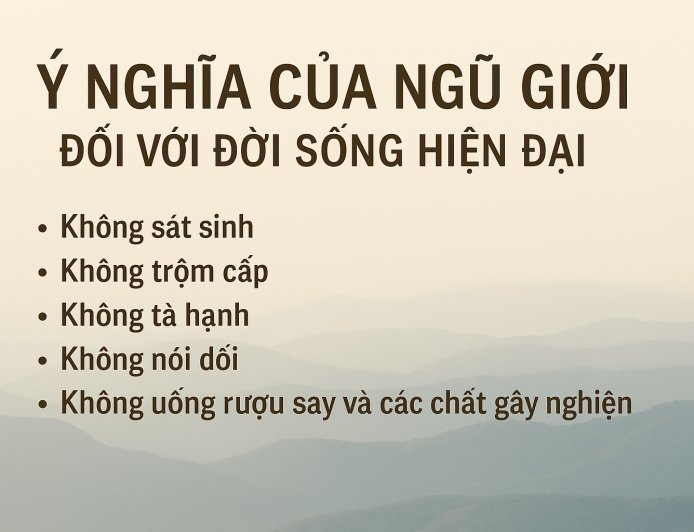 Ý Nghĩa Của Ngũ Giới Đối Với Đời Sống Hiện Đại