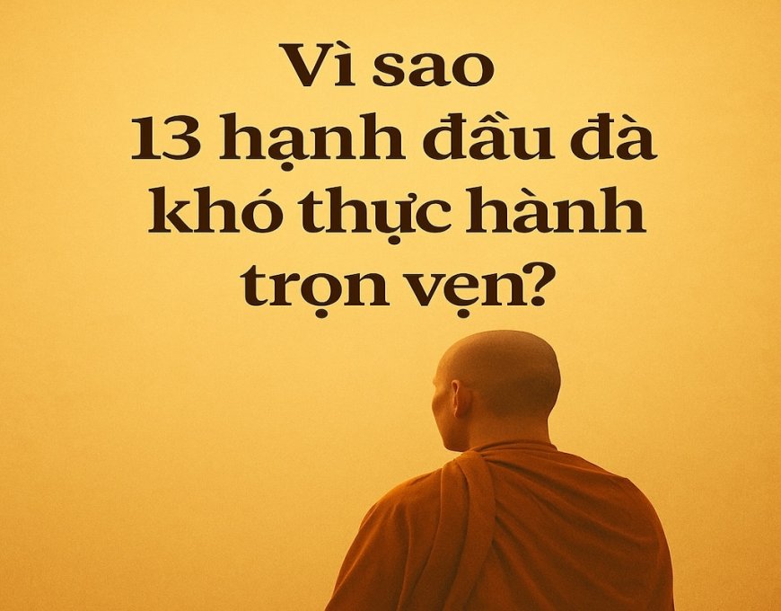 Vì sao 13 hạnh đầu đà khó thực hành trọn vẹn?
