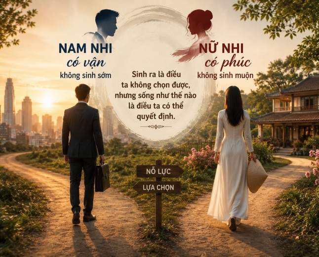 Tại sao nói “Nam nhi có vận không sinh sớm, nữ nhi có phúc không sinh muộn”?