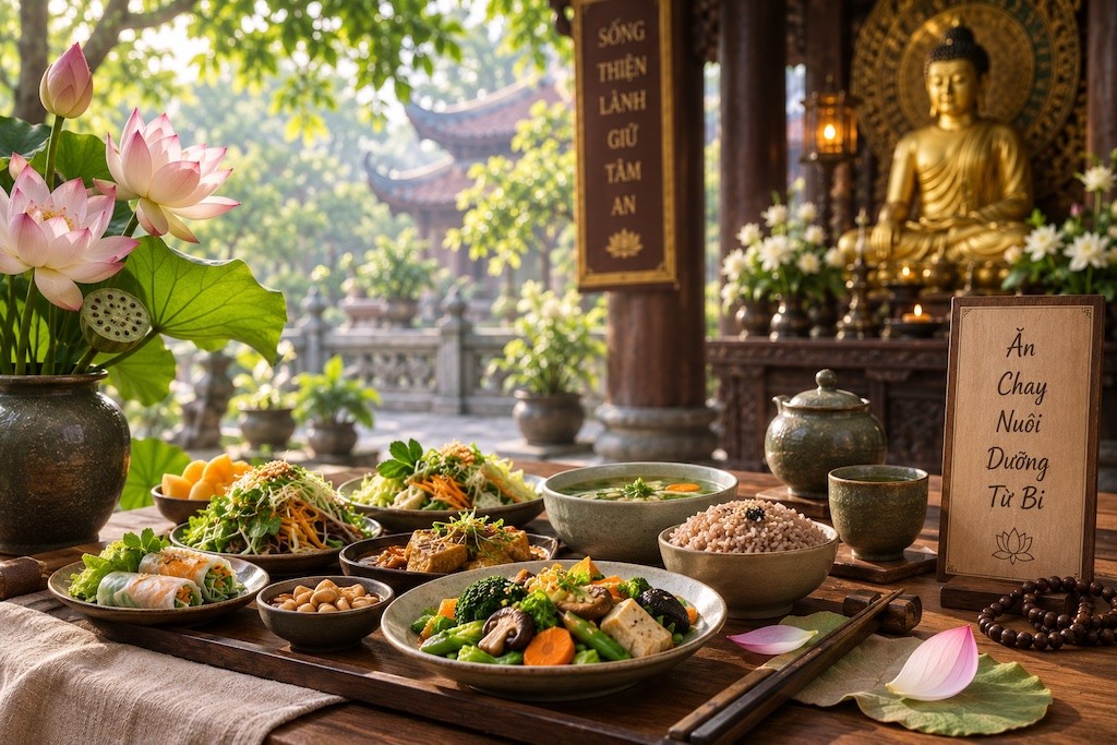 Ăn Chay Trong Phật Giáo Là Gì? Ý Nghĩa, Các Hình Thức Và Cách Thực Hành Đúng