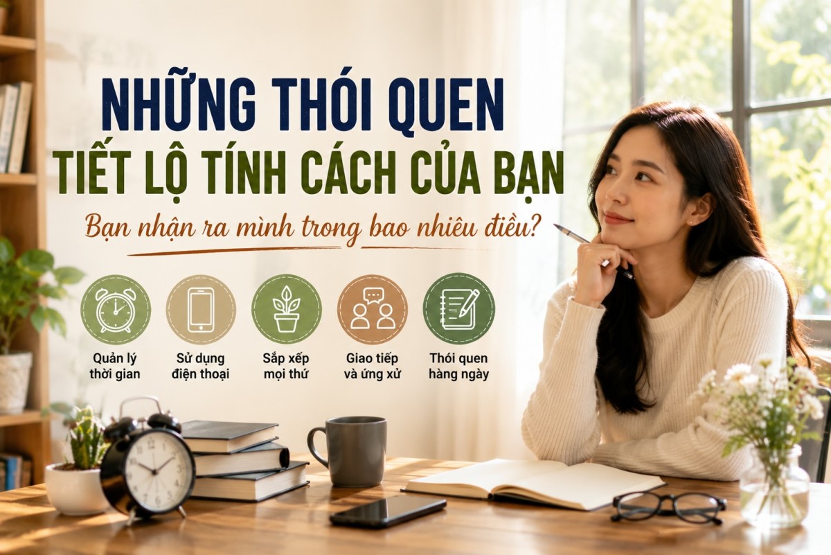 Những thói quen tiết lộ tính cách của bạn: Bạn thuộc kiểu người nào?