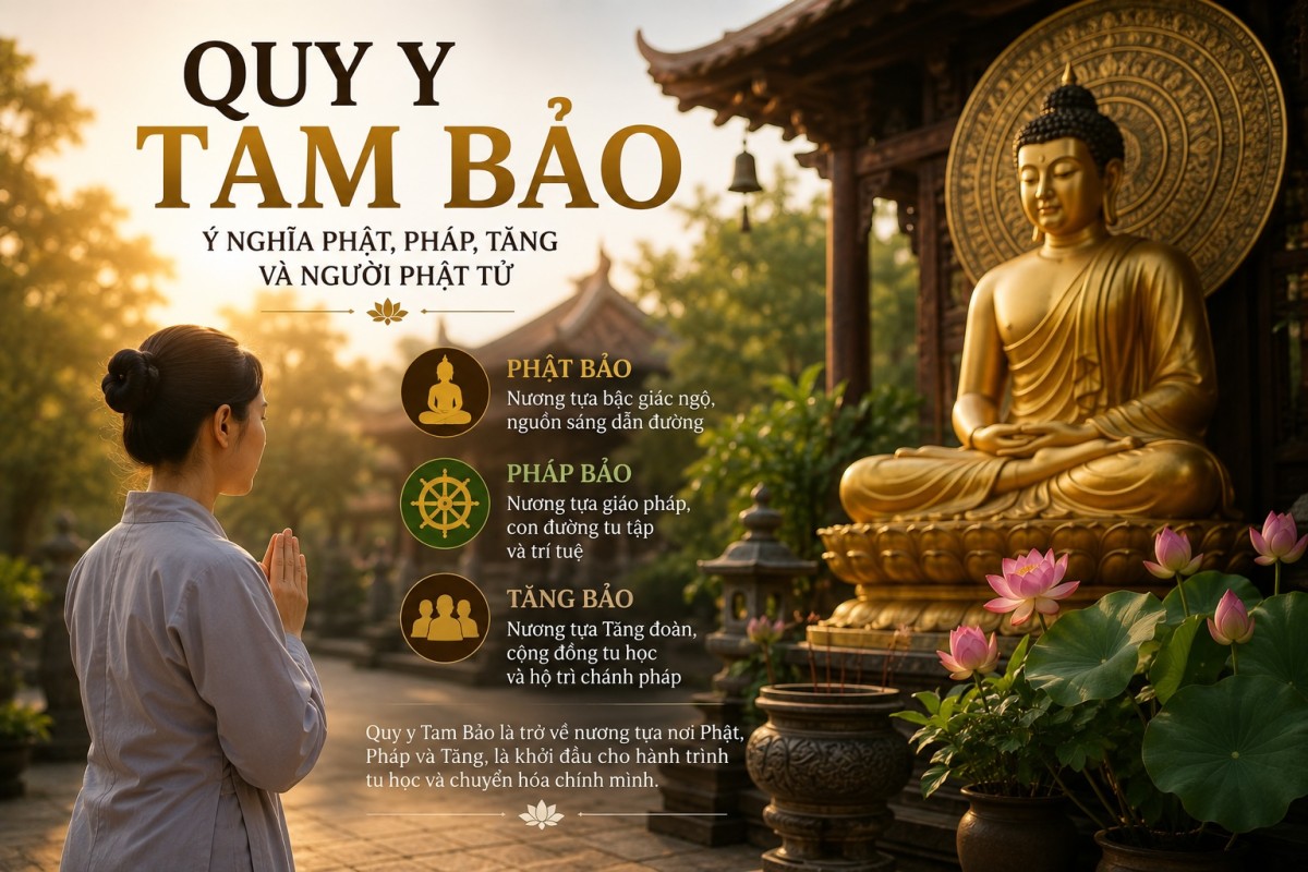 Quy Y Tam Bảo Là Gì? Ý Nghĩa Phật, Pháp, Tăng Và Người Phật Tử