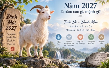 Năm 2027 là năm con gì, mệnh gì? Người sinh năm Đinh Mùi hợp tuổi nào?