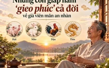 Những con giáp nam “gieo phúc” cả đời, về già viên mãn an nhàn