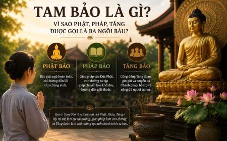 Tam Bảo Là Gì? Vì Sao Phật, Pháp, Tăng Được Gọi Là Ba Ngôi Báu?