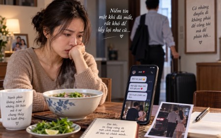 Chồng nói đi công tác liên miên, vợ âm thầm phát hiện bí mật: “Ngán phở chưa?”