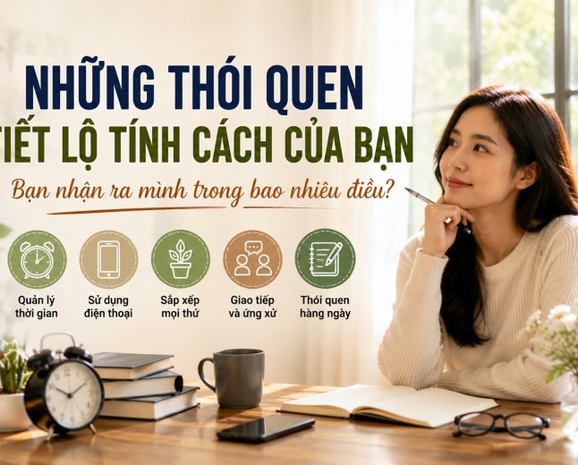 Những thói quen tiết lộ tính cách của bạn: Bạn thuộc kiểu người nào?